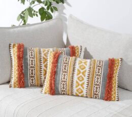 Bohemian Inspired Indian Block Print Cushion Cover